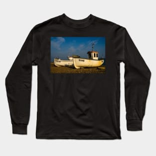 Fishing Boats On The Stade At Hastings Long Sleeve T-Shirt